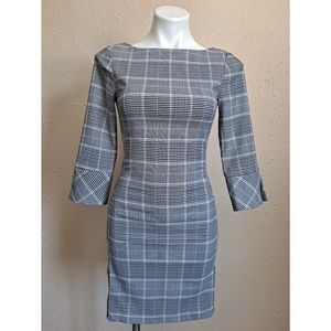 H&M Plaid Sheath Mini Dress